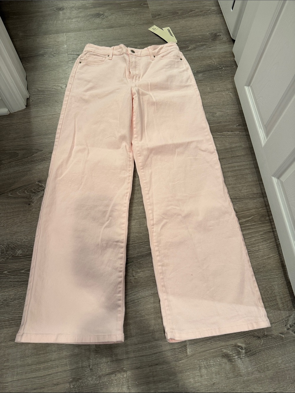 No Boundaries Pastel Pink Wide-Leg Jeans